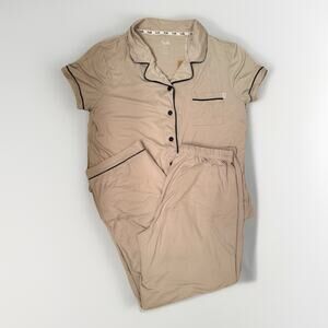 Sofft Women's Notch Collar Pajama Set Gray Size L 0850